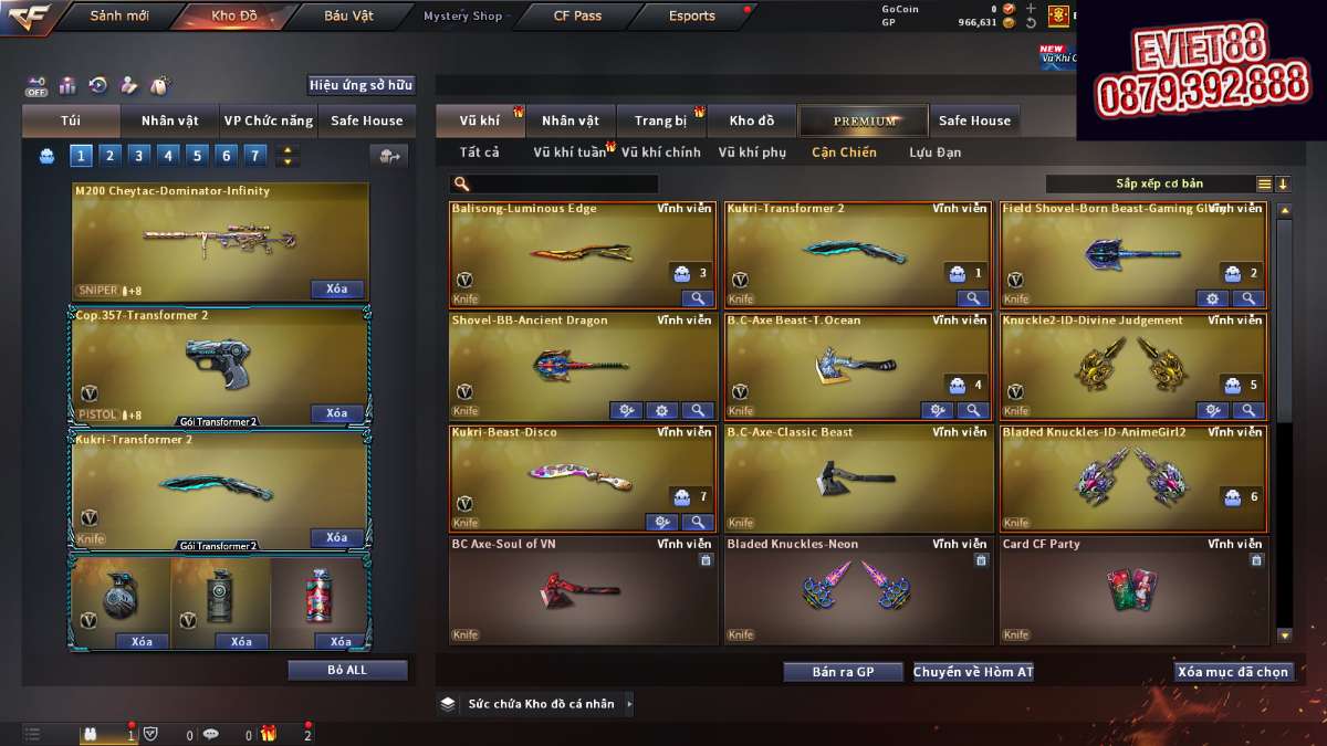shop acc cf uy tin gia re